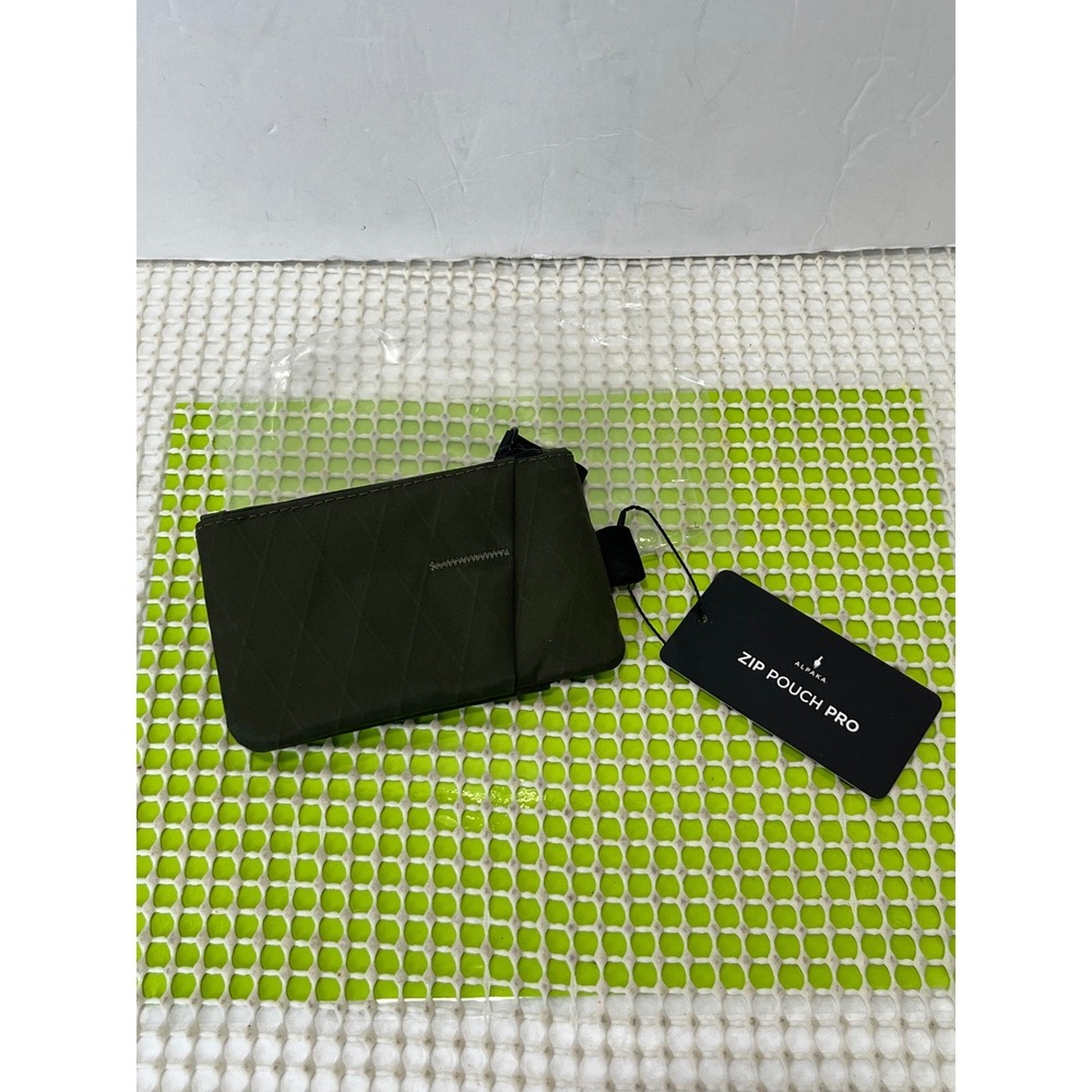 Alpaka Zip Pouch Pro Dark Green X-Pac VX21 EDC Wallet Organizer AD010190503 NEW